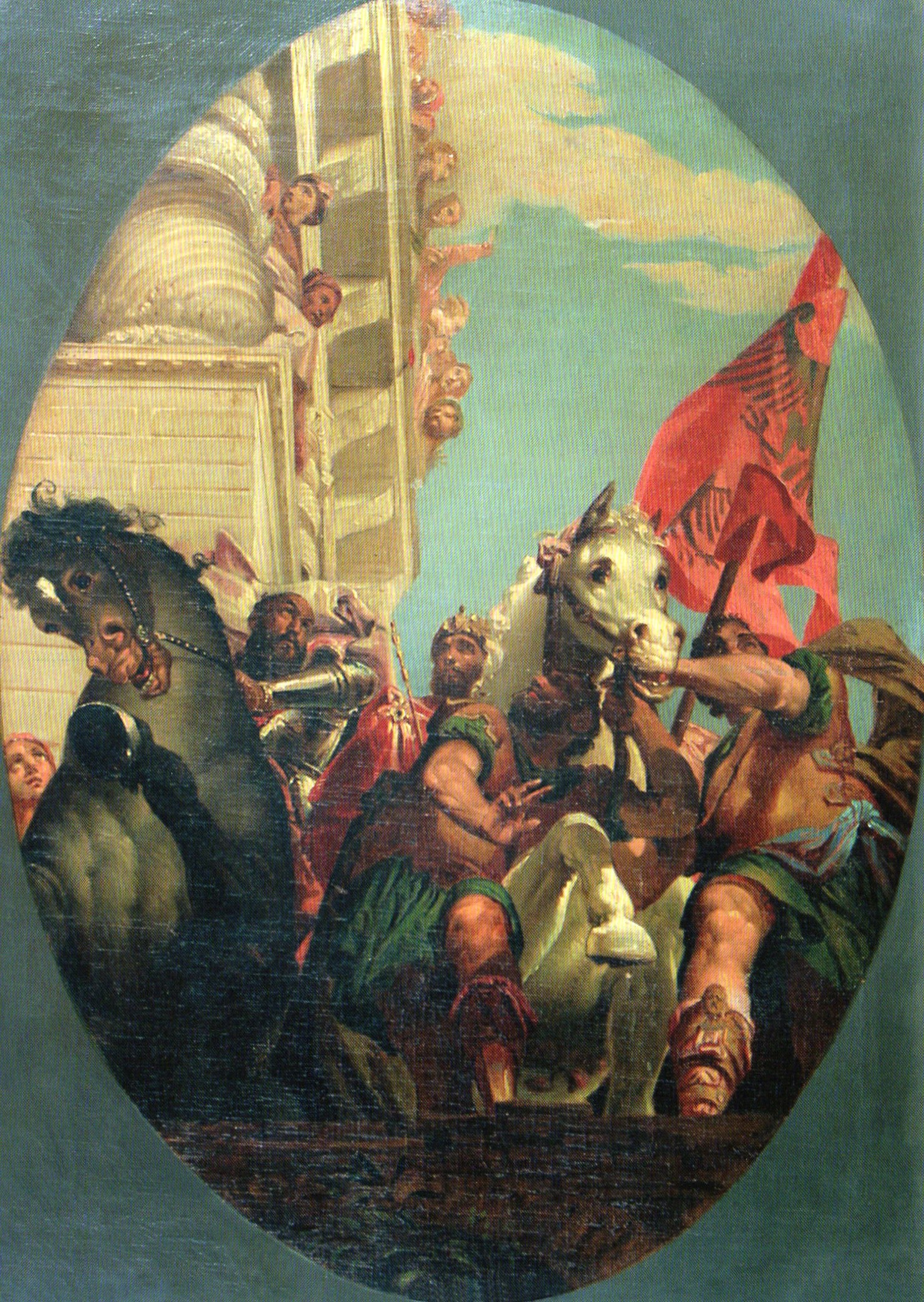Trionfo di Mardocheo, Trionfo di Mardocheo (dipinto) di Preti Cletofonte (sec. XIX)