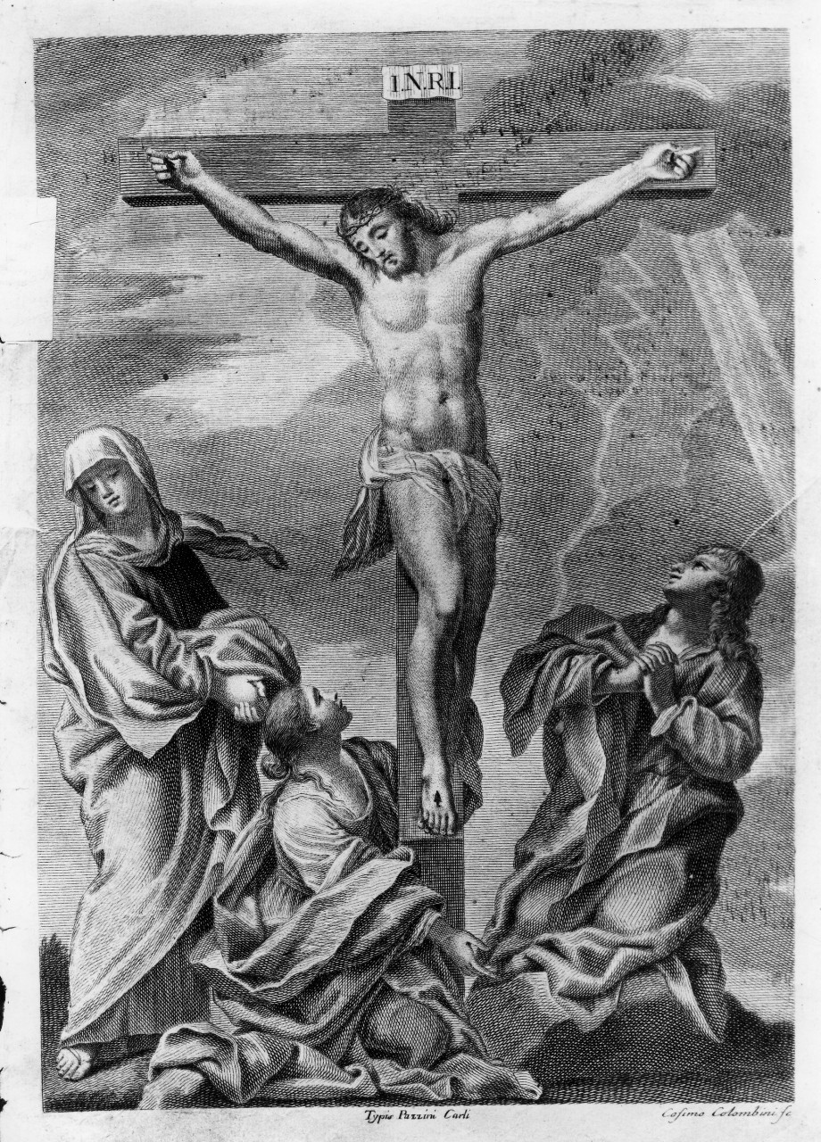 crocifissione (stampa) di Colombini Cosimo (sec. XVIII)