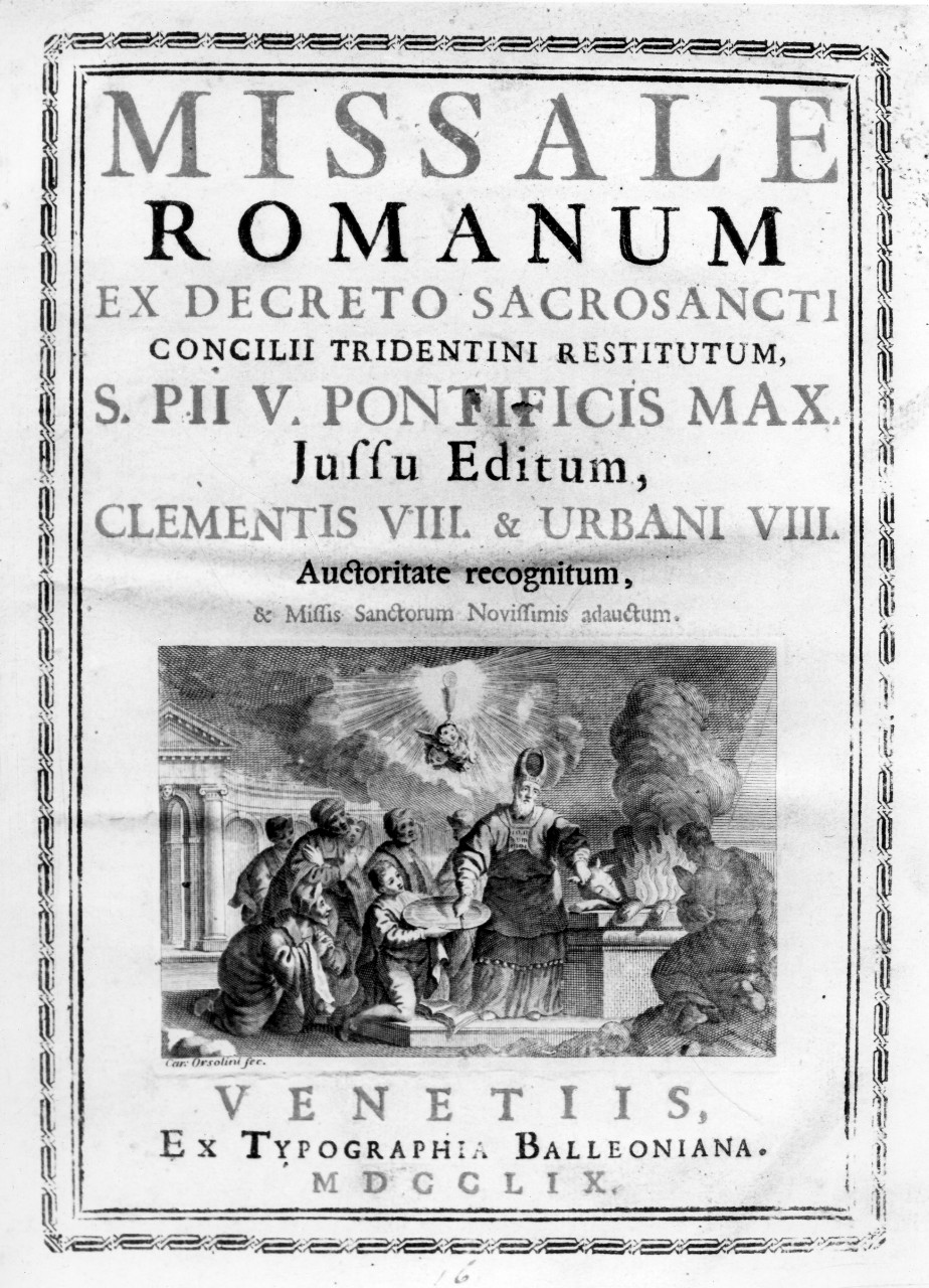 sacrificio di un toro (stampa) di Orsolini Carlo (sec. XVIII)