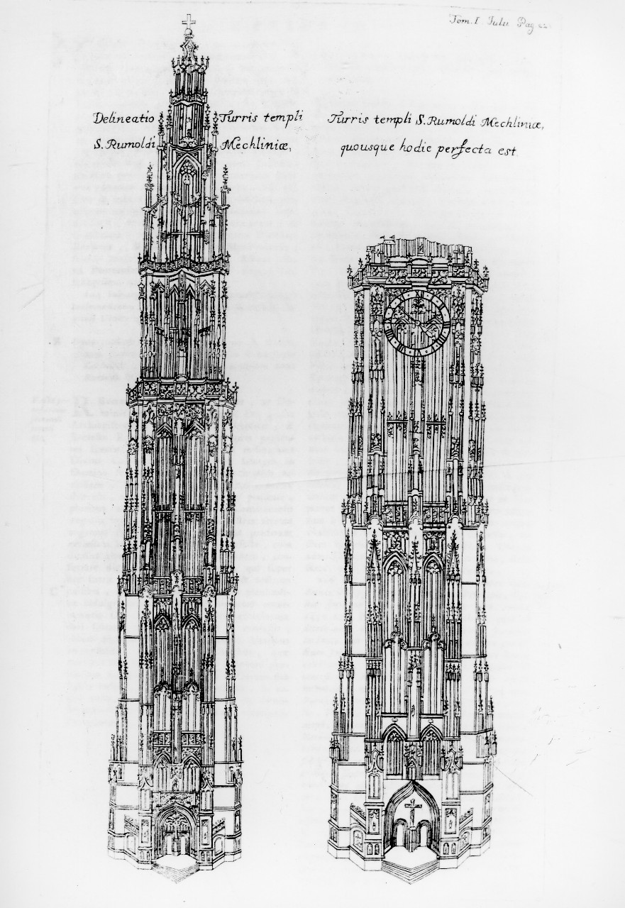 due torri (stampa) - ambito veneziano (sec. XVIII)