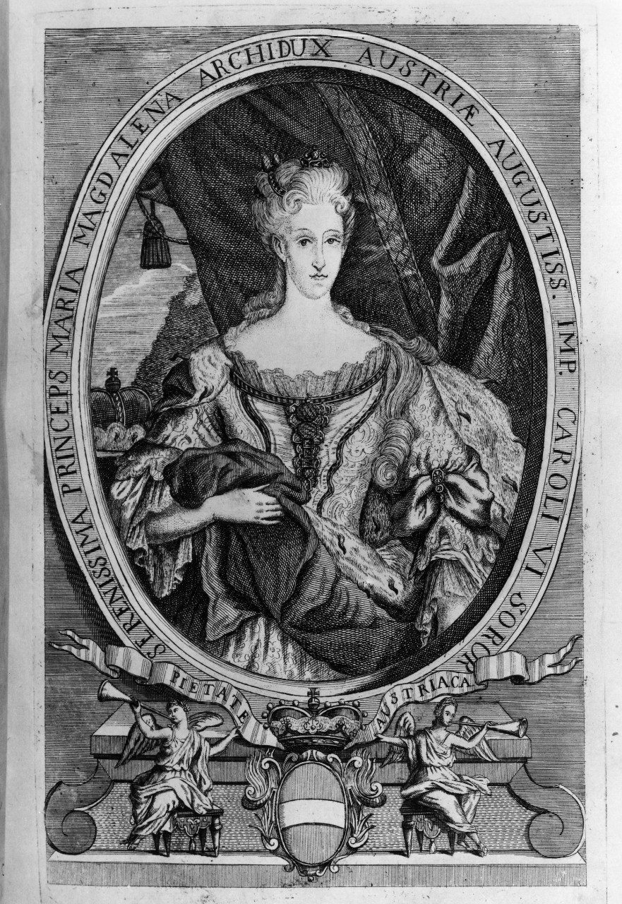 ritratto dell'arciduchessa Maria Maddalena d'Austria (stampa) - ambito veneziano (sec. XVIII)