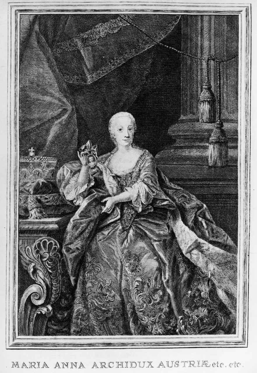 ritratto dell'arciduchessa Maria Anna d'Austria (stampa) - ambito veneziano (sec. XVIII)