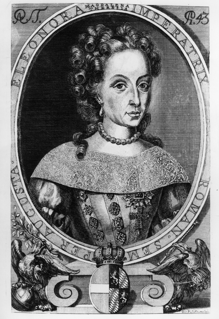 ritratto dell'imperatrice Eleonora (stampa) - ambito veneziano (sec. XVIII)