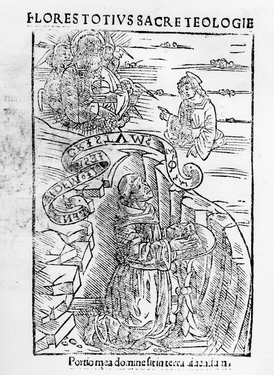 frate in preghiera (stampa) - ambito Italia settentrionale (sec. XVI)