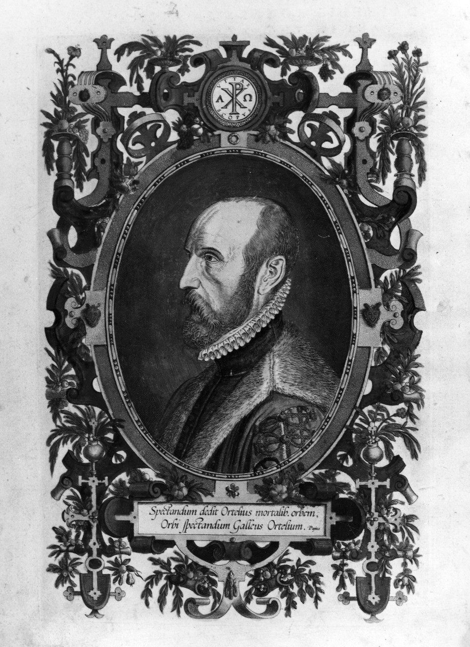 ritratto di Abramo Ortelio (stampa) di Ortelio Abramo (sec. XVI)