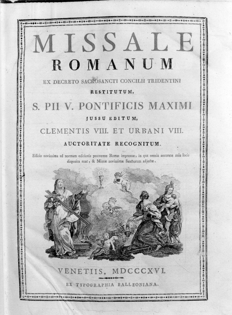 tre Virtù Teologali (stampa) - ambito veneto (sec. XIX)