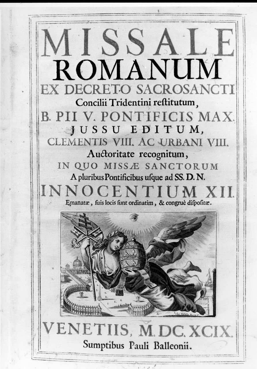 allegoria della Chiesa (stampa) di Piccini Elisabetto detta Suor Isabella (fine sec. XVII)