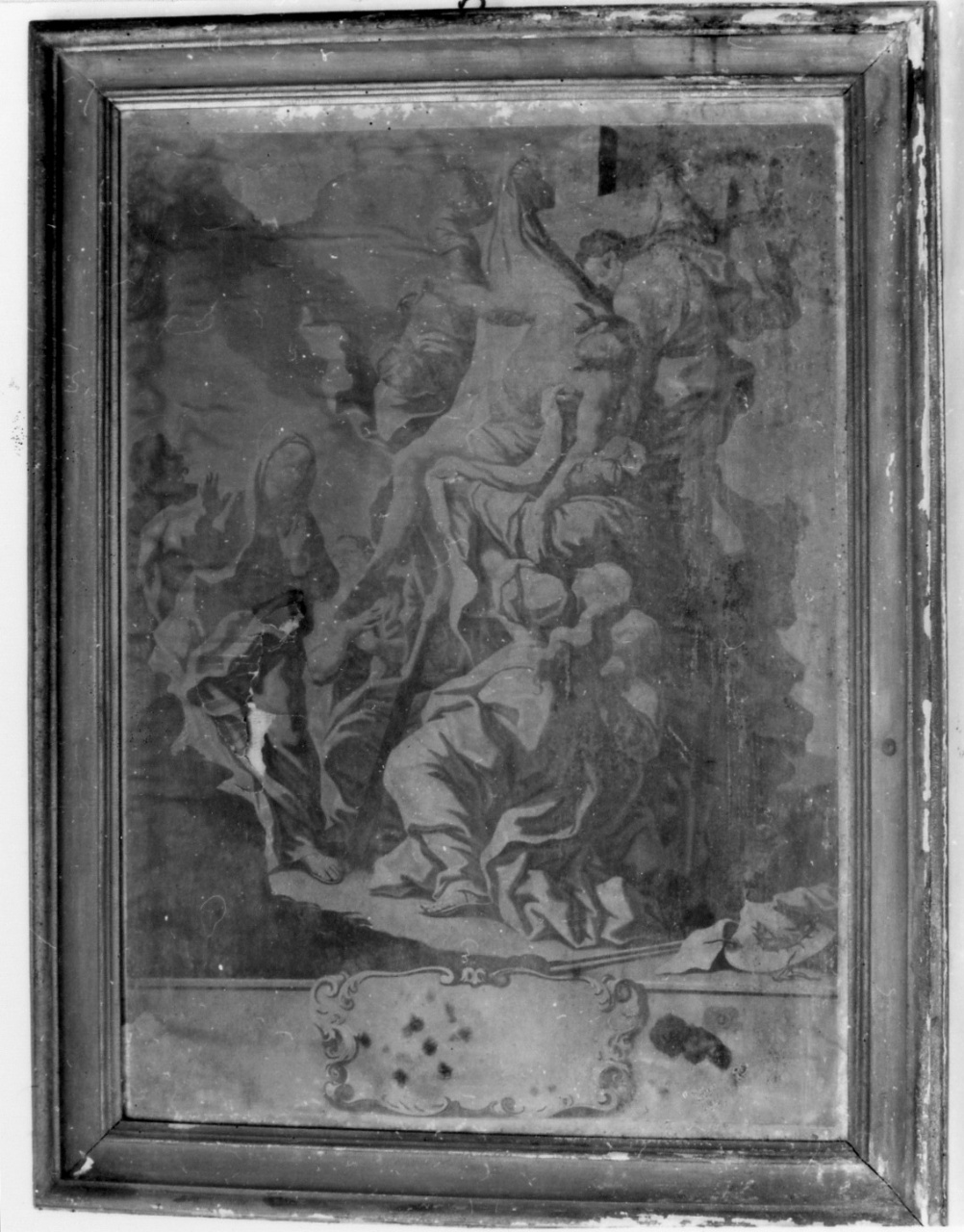 deposizione di Cristo dalla croce (stampa) - ambito veneto (sec. XVIII)