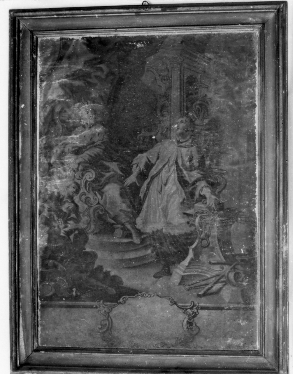 San Luigi Gonzaga rinunzia al trono (stampa) - ambito veneto (sec. XVIII)