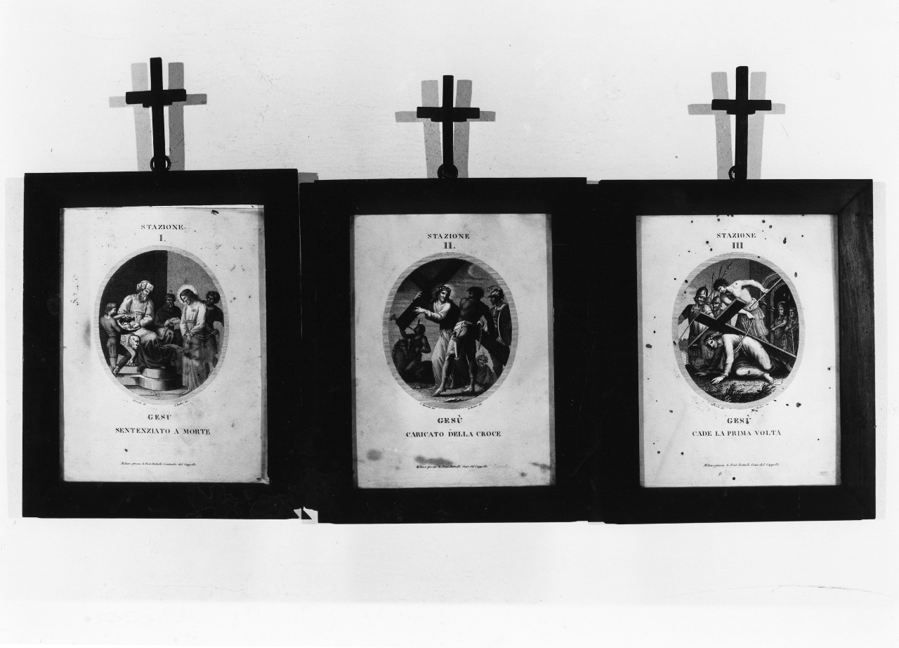stazioni della via crucis (stampa) di Rados Luigi, Agricola Luigi (sec. XIX)