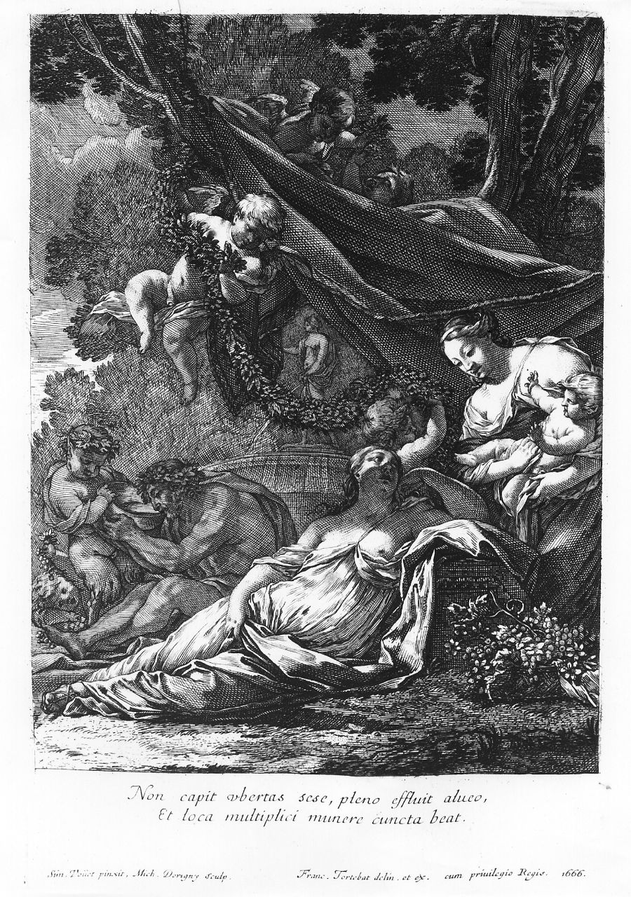Abbondanza (stampa) di Dorigny Michele, Tortebat François, Vouet Simon (sec. XVII)
