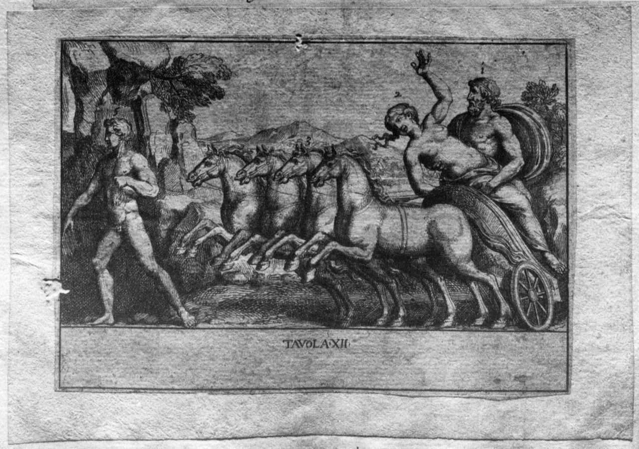 ratto di Proserpina (stampa smarginata) di Bartoli Pietro Santi (sec. XVIII)