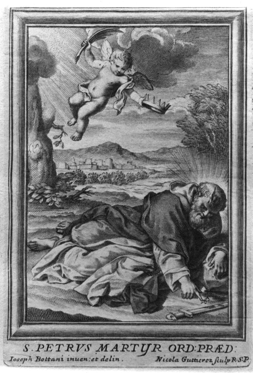 San Pietro da Verona (stampa) di Bottani Giuseppe, Guttierez Nicola (secondo quarto sec. XVIII)