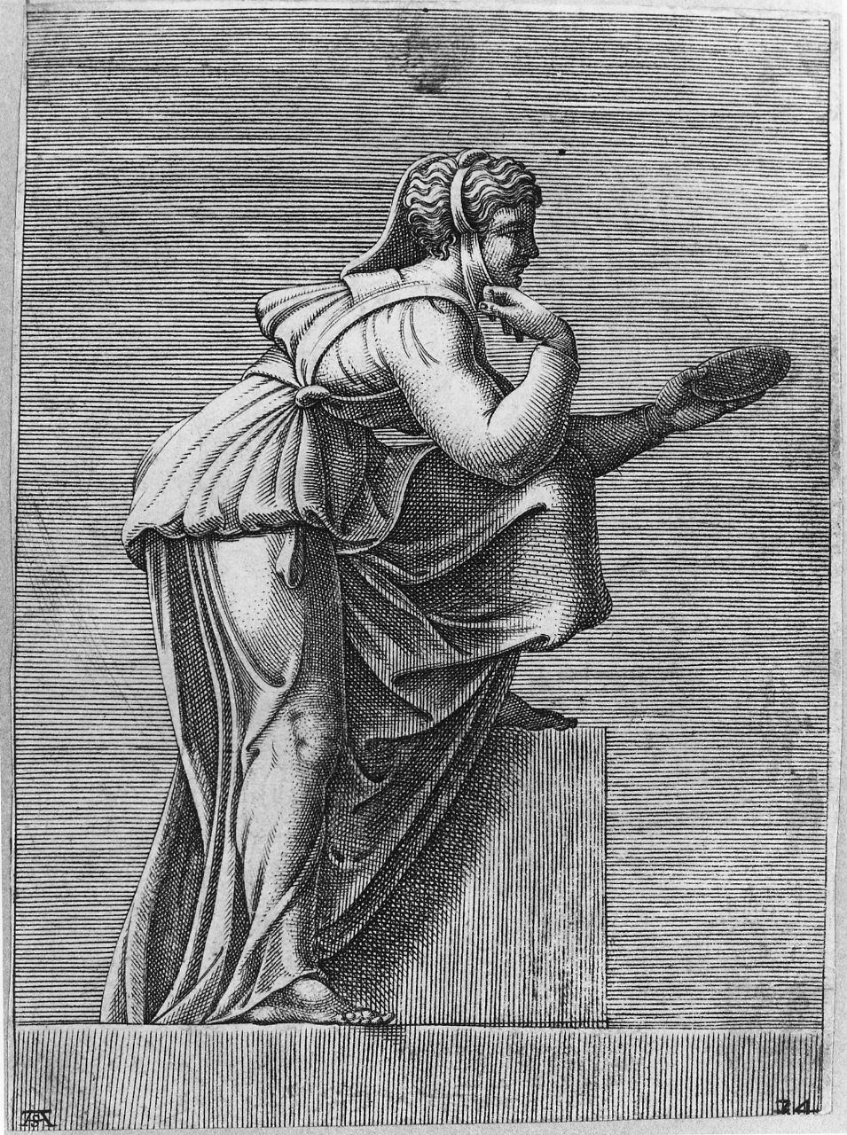 Prudenza (?) (stampa) di Sadeler Aegidius (secc. XVI/ XVII)