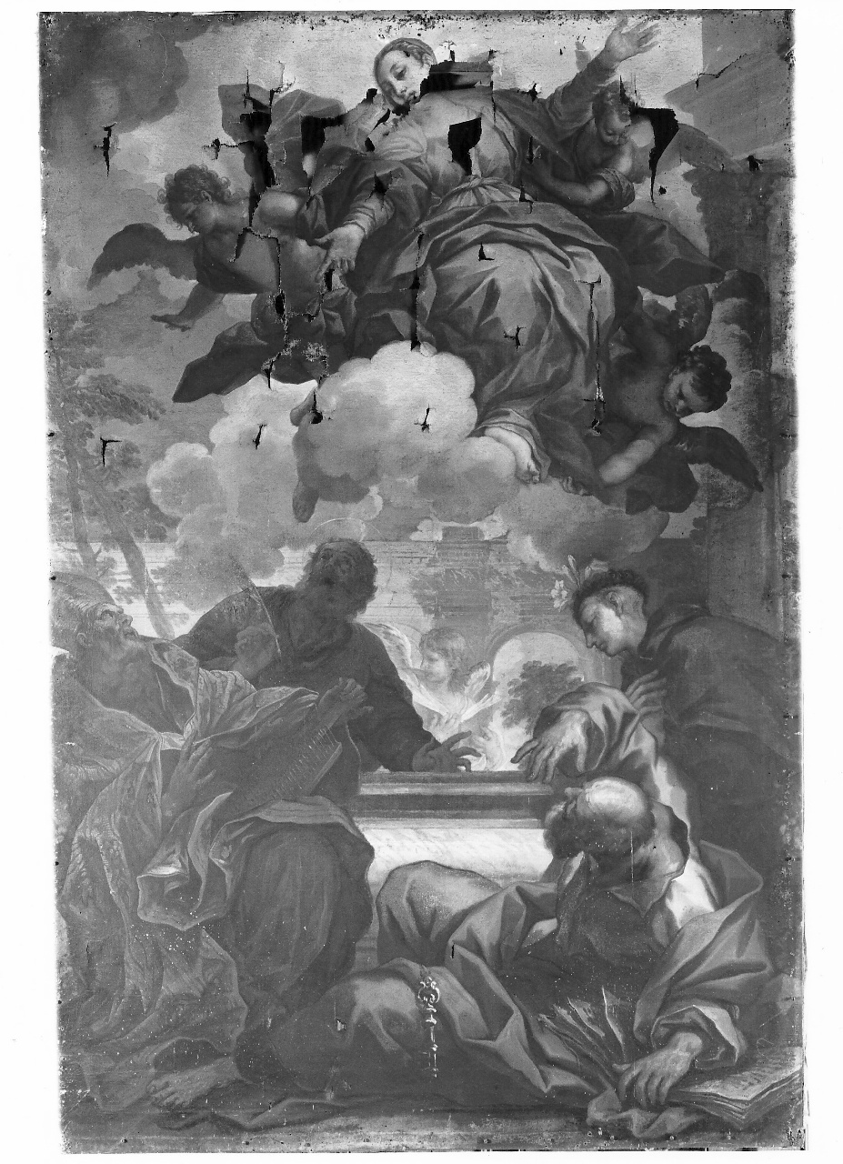 assunzione della Madonna (dipinto) di Baldi Lazzaro (attribuito) (fine sec. XVII)