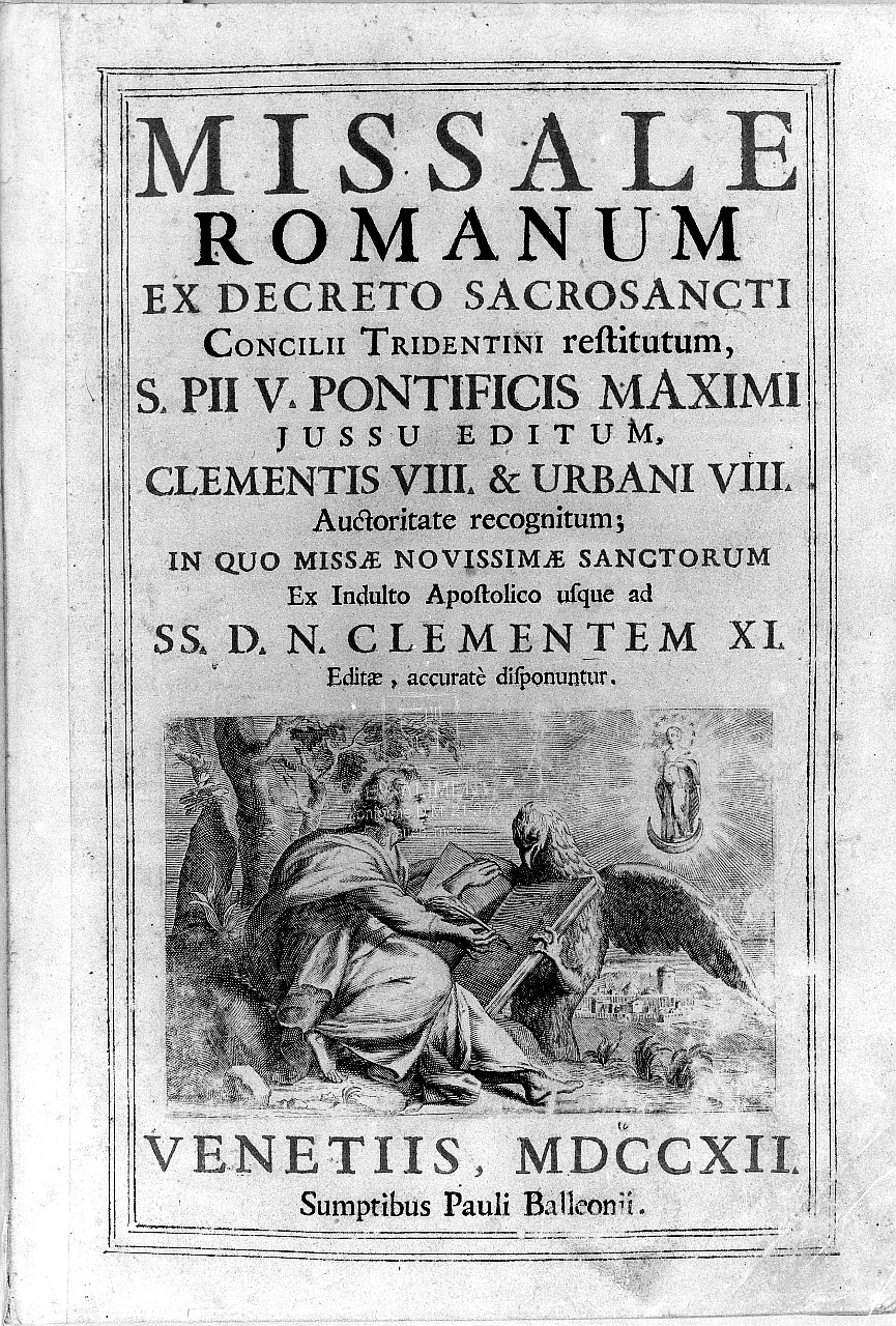 San Giovanni Evangelista in Patmos (stampa) di Piccini Elisabetto detta Suor Isabella (primo quarto sec. XVIII)