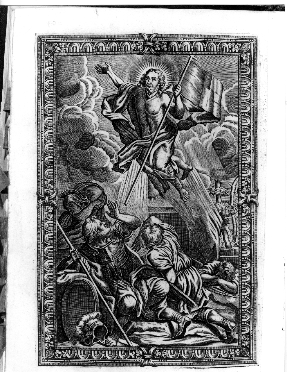 resurrezione di Cristo (stampa) di Piccini Elisabetto detta Suor Isabella (secondo quarto sec. XVIII)