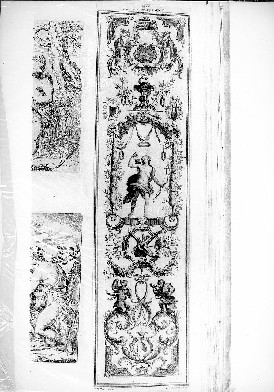 allegoria di Maggio (stampa smarginata) di Thelot Jakob Gottlieb (sec. XVIII)