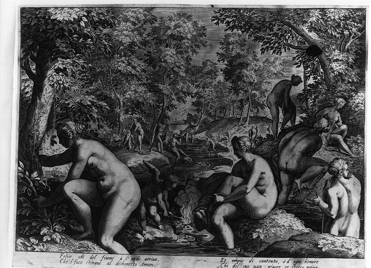 bagannti (stampa smarginata) - ambito fiammingo (prima metà sec. XVII)