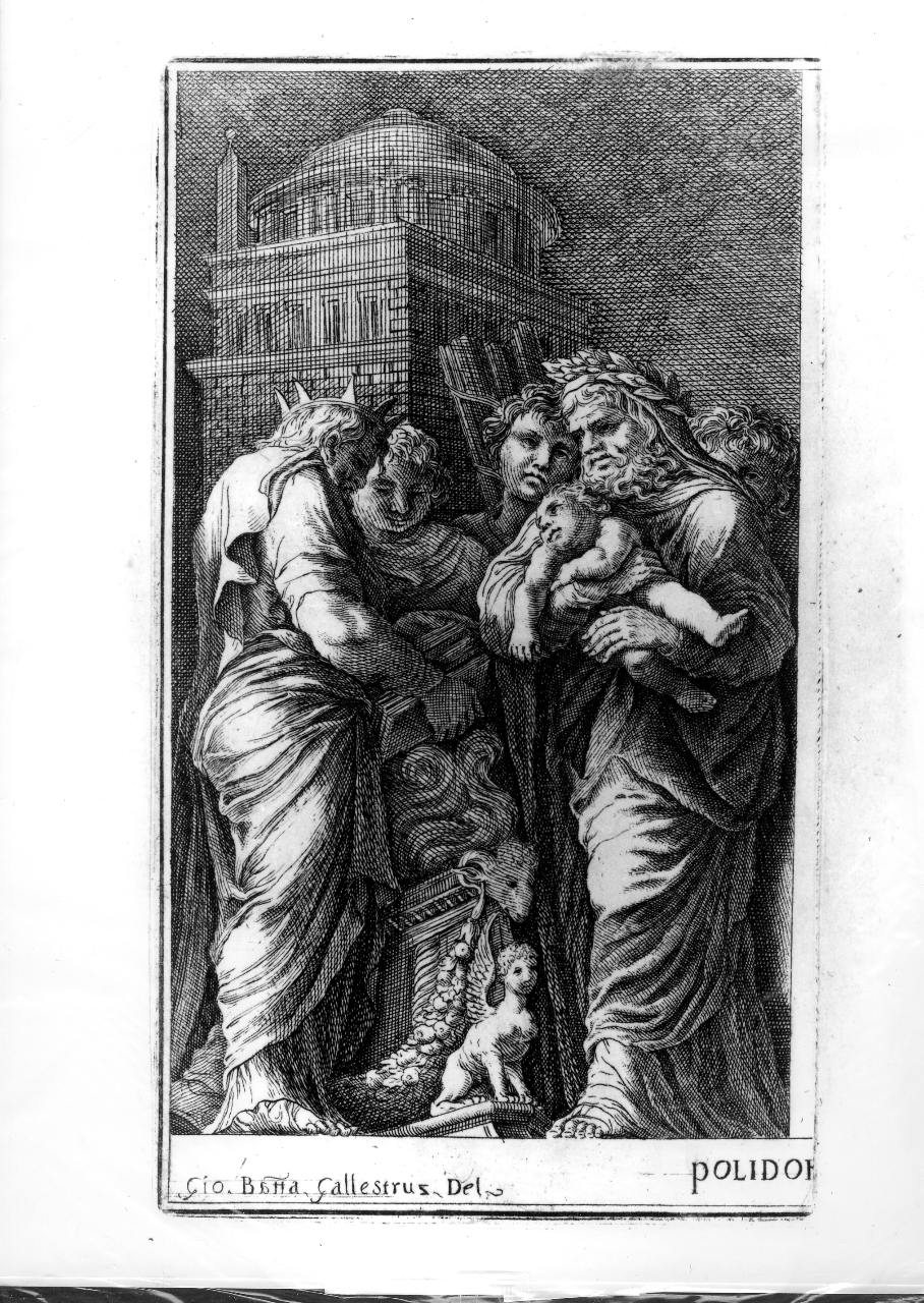 eroi romani (stampa smarginata, serie) di Polidoro da Caravaggio, Galestruzzi Giovanni Battista (terzo quarto sec. XVII)