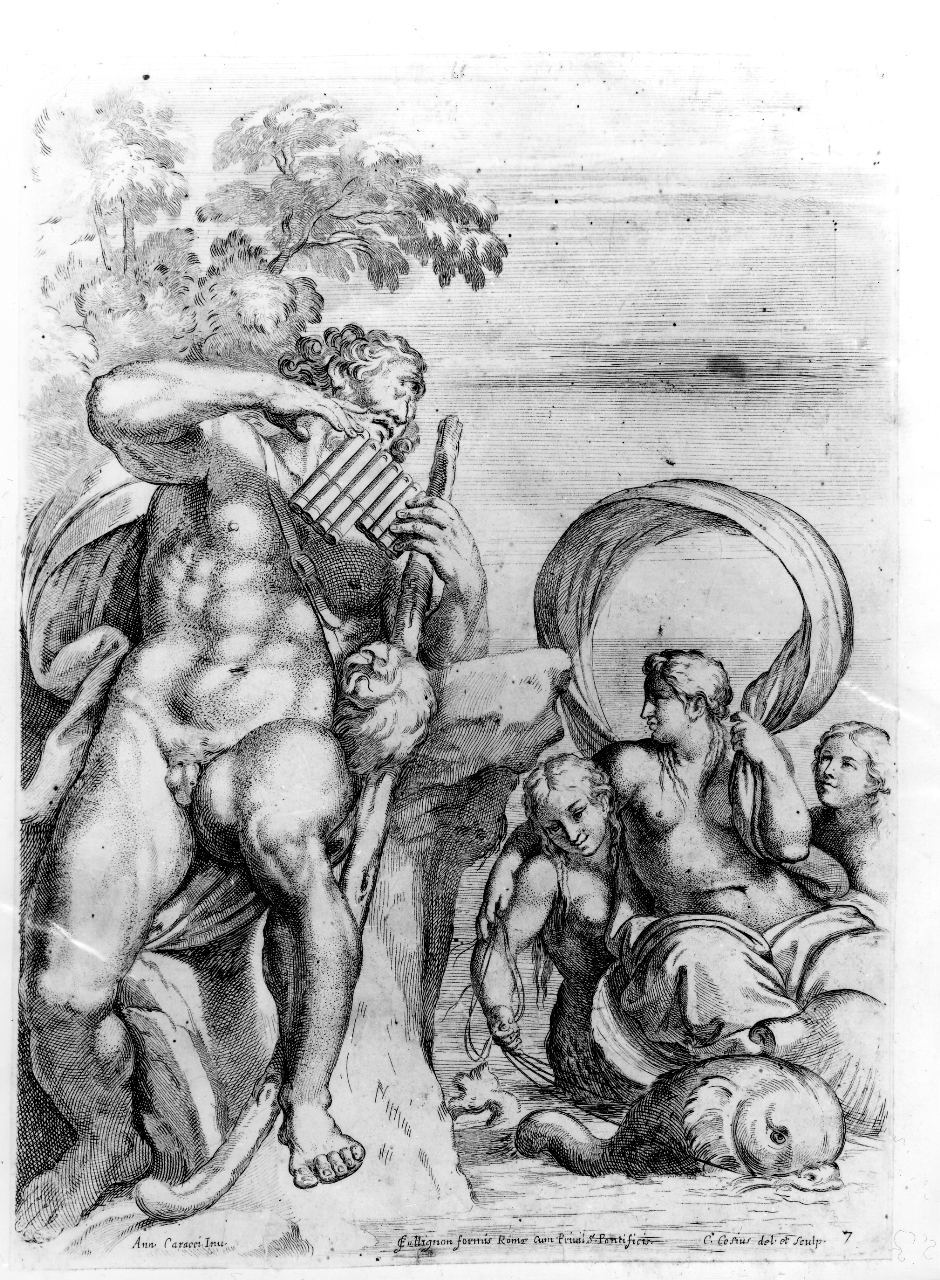 Polifemo e Galatea (stampa, serie) di Cesio Carlo, Carracci Annibale (seconda metà sec. XVII)