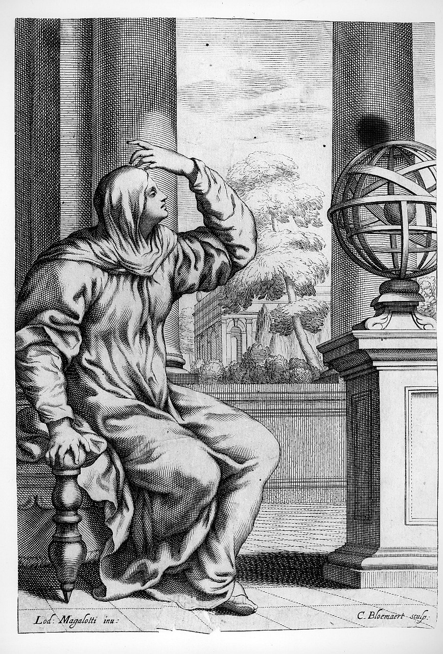 Astronomia (stampa smarginata) di Magalotti Lorenzo, Bloemaert Cornelis (sec. XVII)