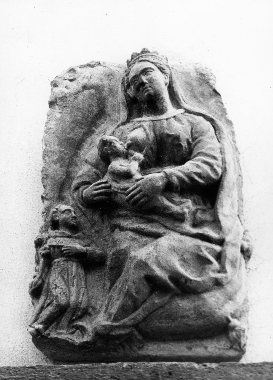 Madonna del Latte/ frate (rilievo) - manifattura toscana (fine sec. XVI)