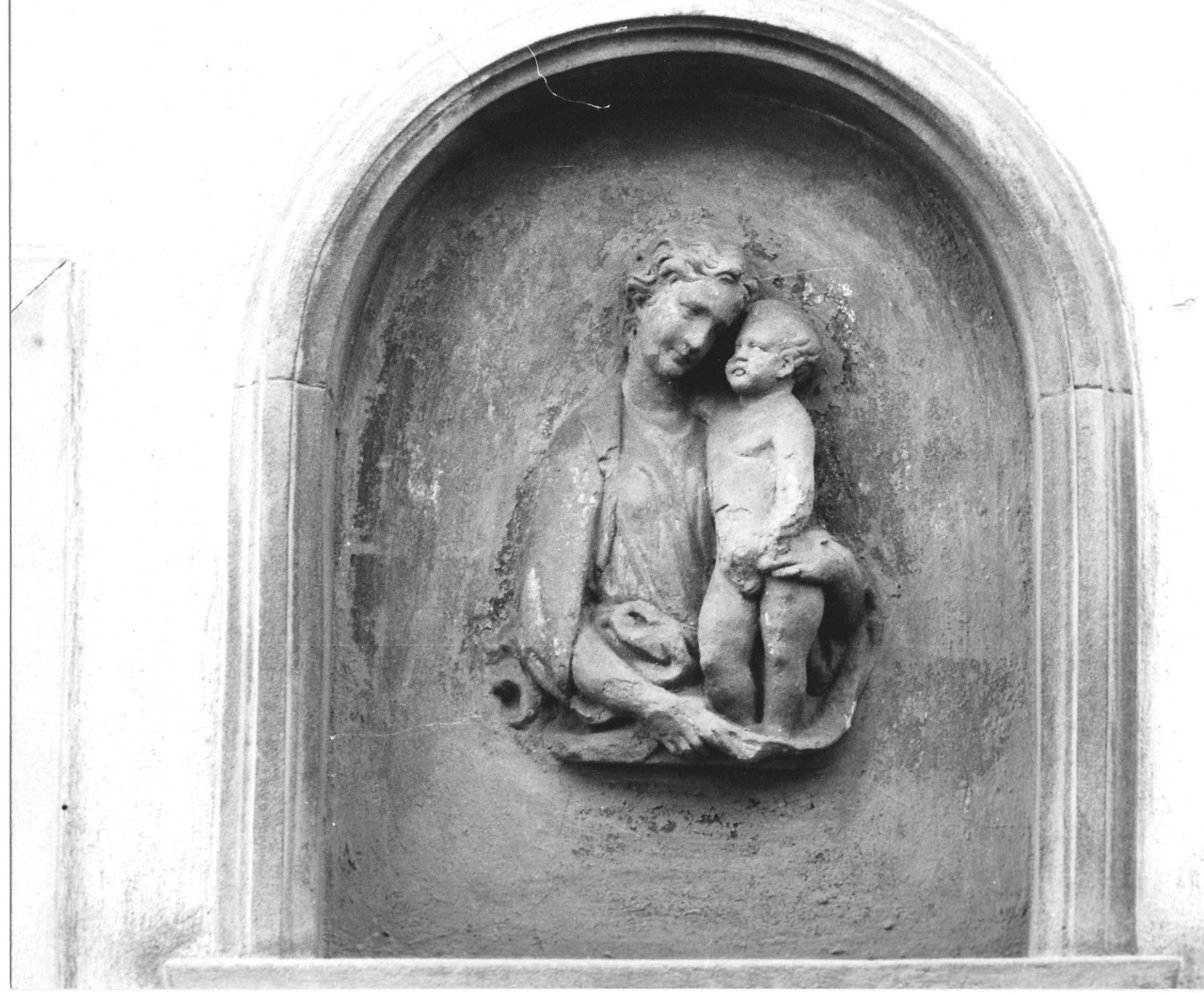 Madonna col Bambino, Madonna con Bambino (edicola) - bottega pistoiese (fine sec. XIX)