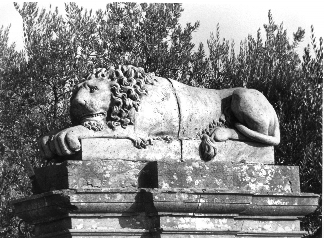 leone (scultura) - manifattura toscana (fine/ inizio secc. XVII/ XIX)