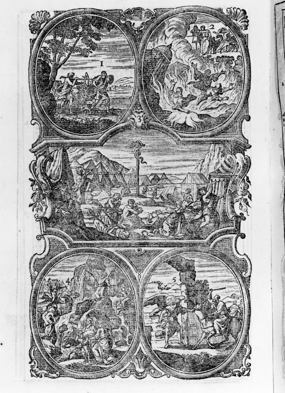 storie della vita di Mosè (stampa) - ambito veneziano (sec. XVIII)