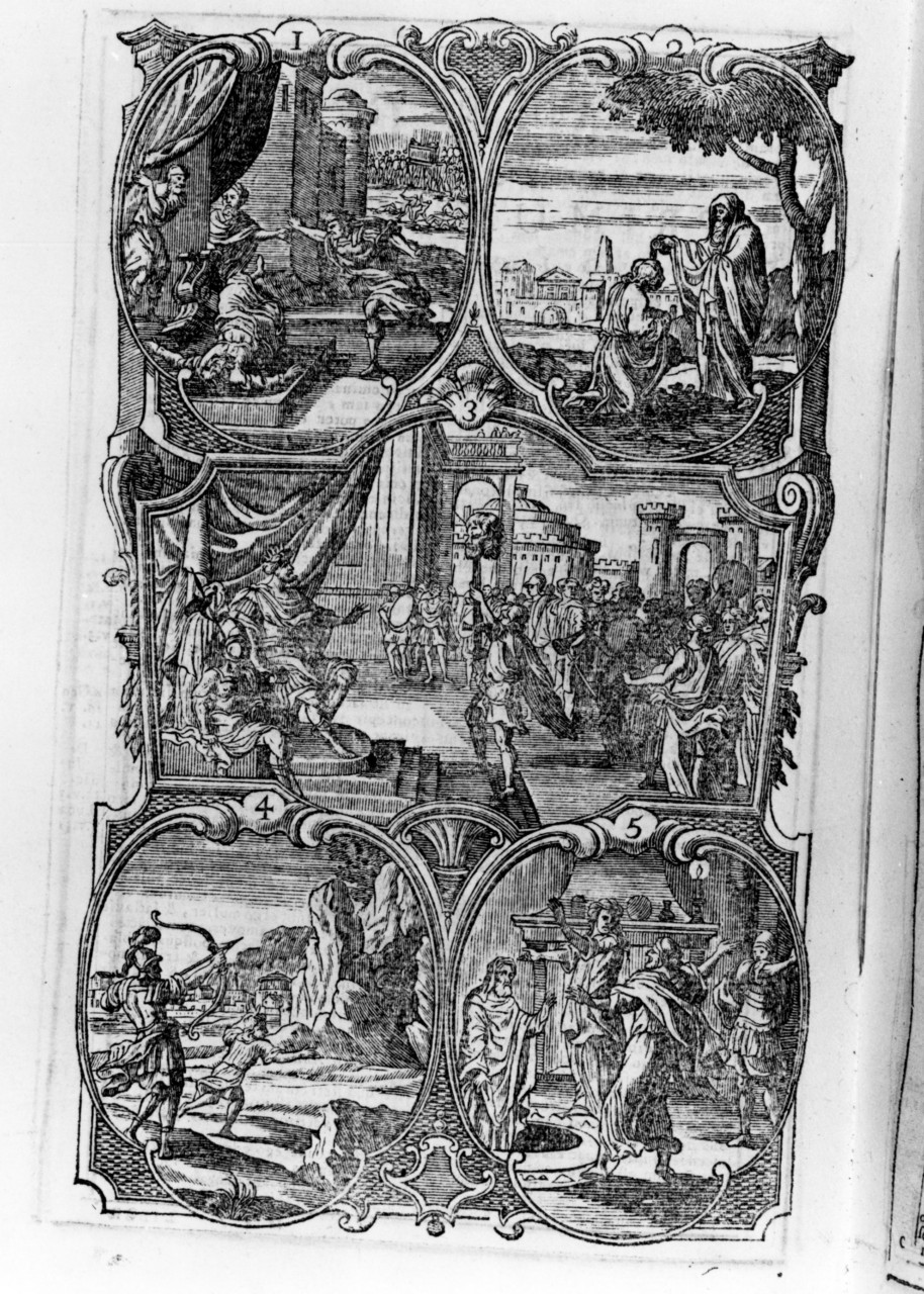 storie della vita di David (stampa) - ambito veneziano (sec. XVIII)