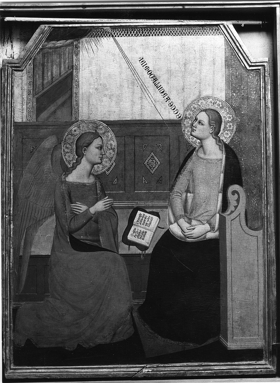 Annunciazione (dipinto) di Jacopo di Cione detto Orcagna (attribuito), Nardo di Cione (attribuito) (terzo quarto sec. XIV)