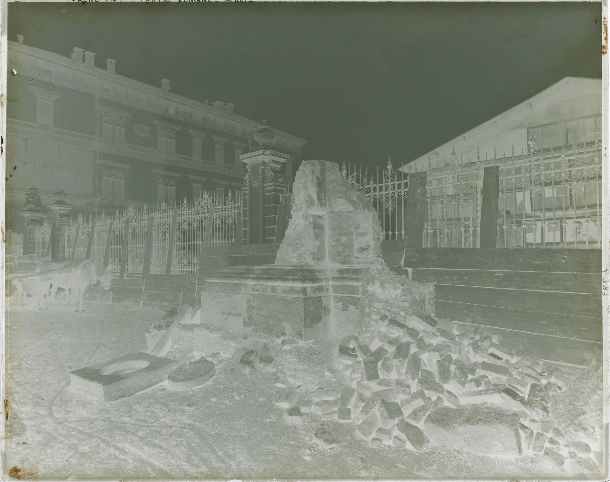 Torino - Teatro romano (negativo) di Germano, Ottavio (attr) (fine XIX)