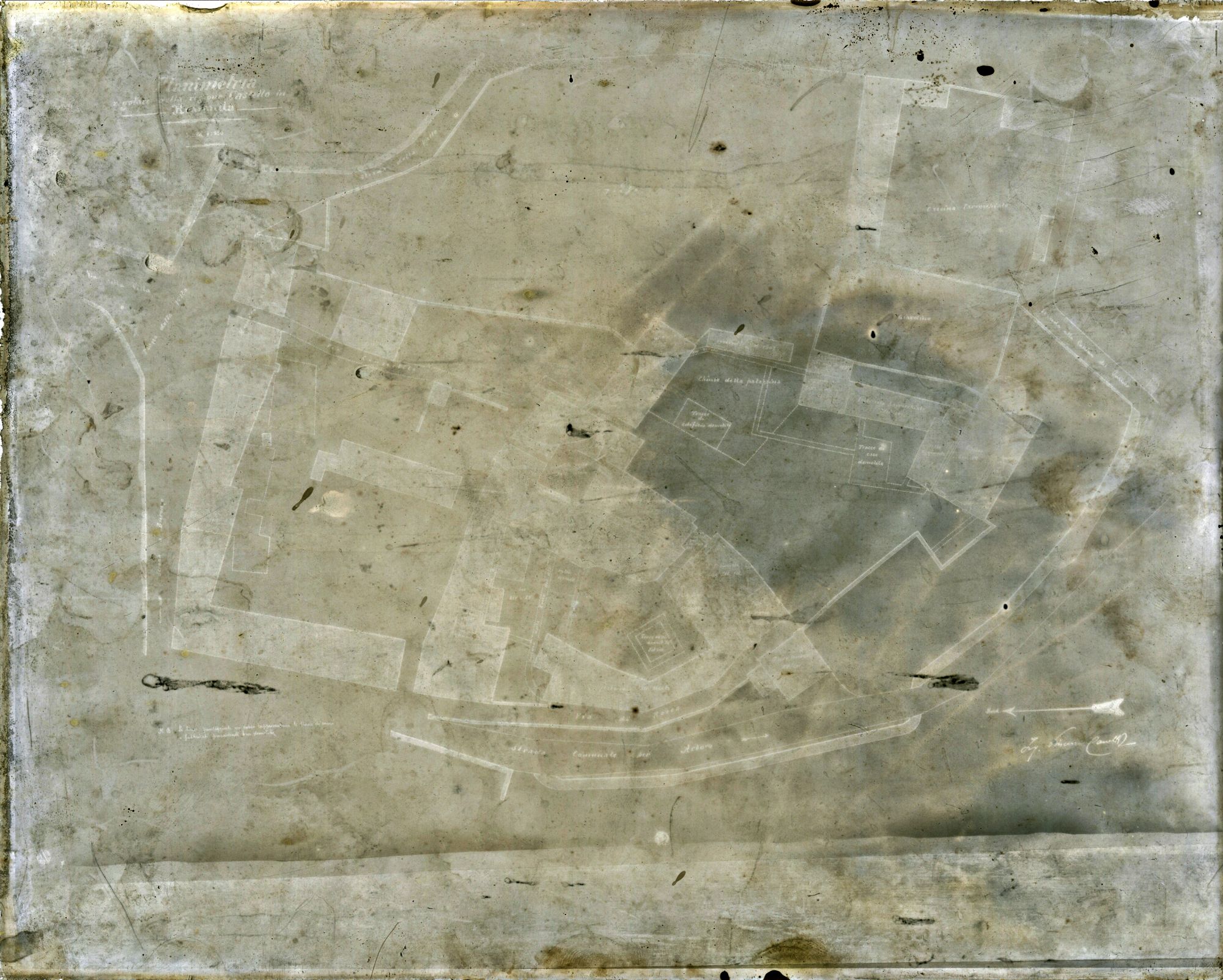 Rovasenda - Castello (negativo) di Ufficio Regionale per la Conservazione dei Monumenti del Piemonte e della Liguria (attr) (inizio XX)