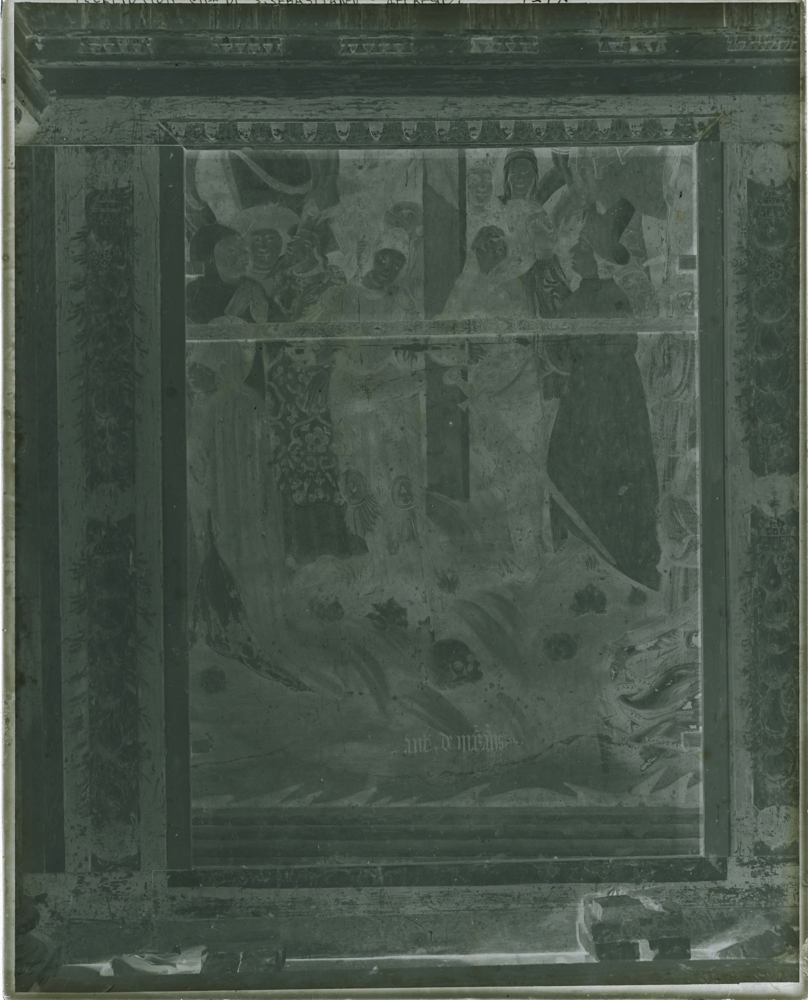 Piemonte - Chiese - Opere d'Arte - Affreschi - Antonio de Manzanis (negativo) di Bertea, Cesare (attr) (inizio XX)