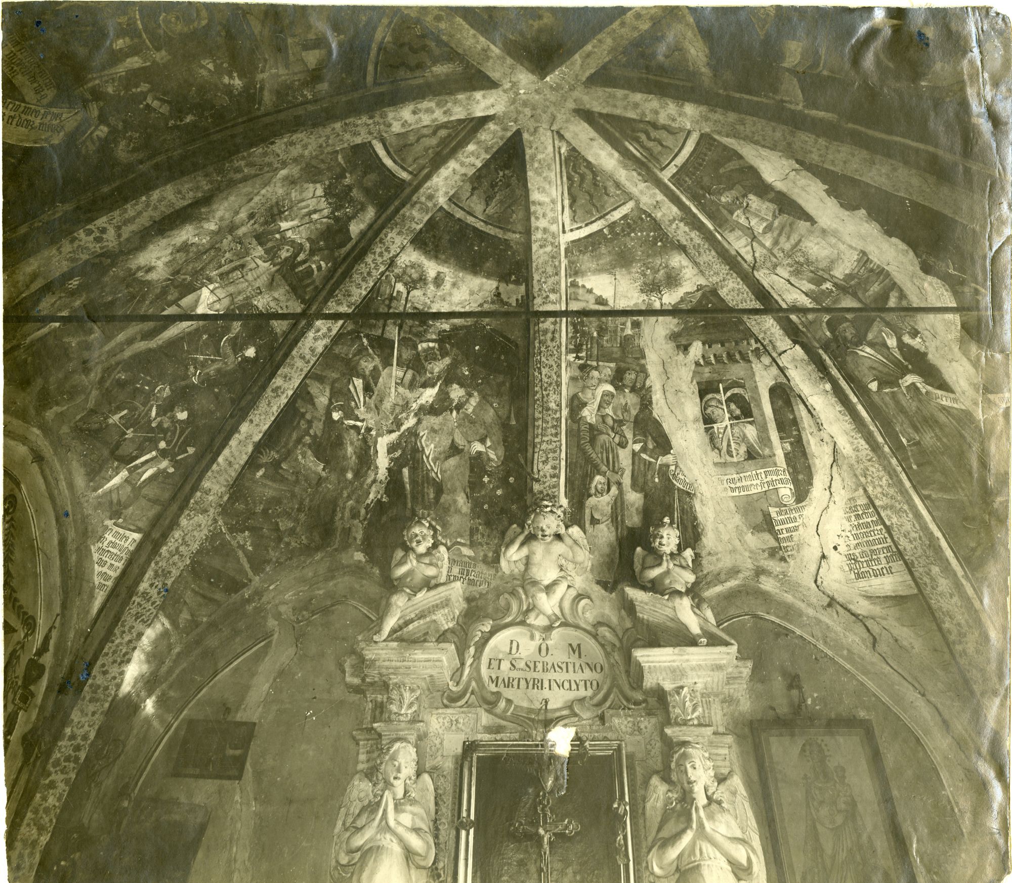 Pianezza - Cappella di San Sebastiano (positivo) di Ufficio Regionale per la Conservazione dei Monumenti del Piemonte e della Liguria (attr) (fine/ inizio XIX/ XX)