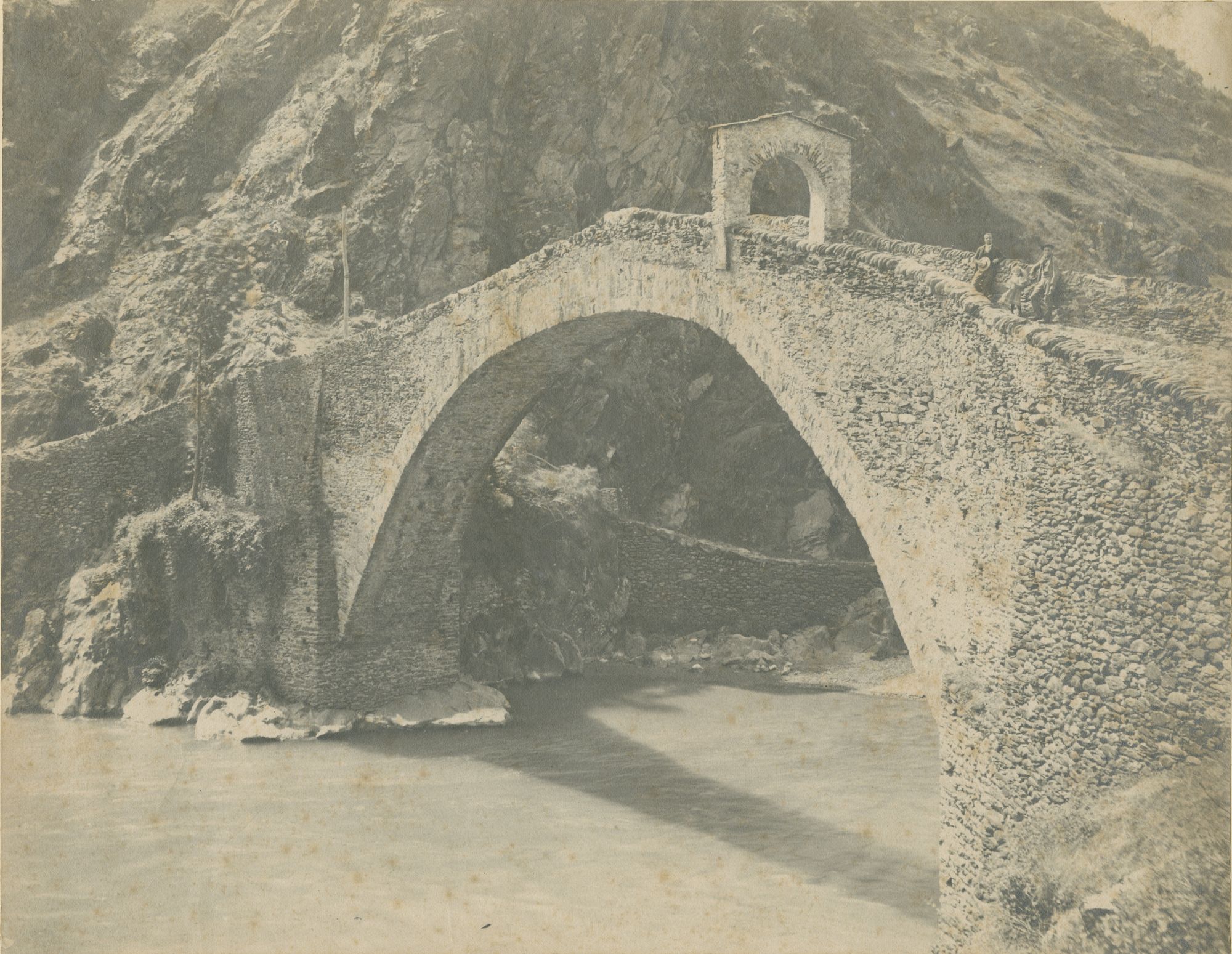 Lanzo Torinese - Ponte del Diavolo (positivo) di Germano, Ottavio (attr) (fine/ inizio XIX/ XX)