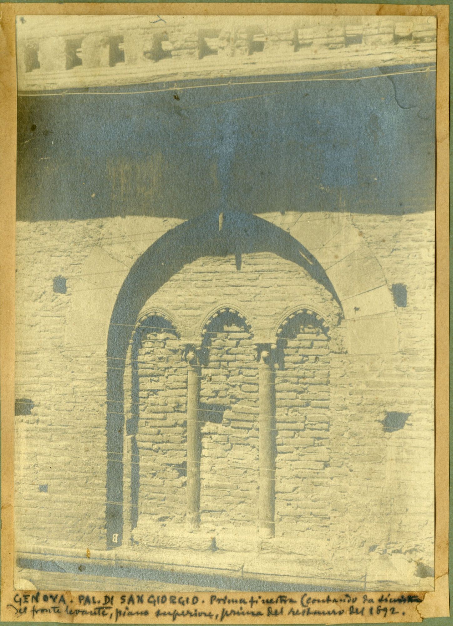 Liguria - Architetture - Elementi architettonici - Restauri (positivo) di Germano, Ottavio (attr) (fine XIX)