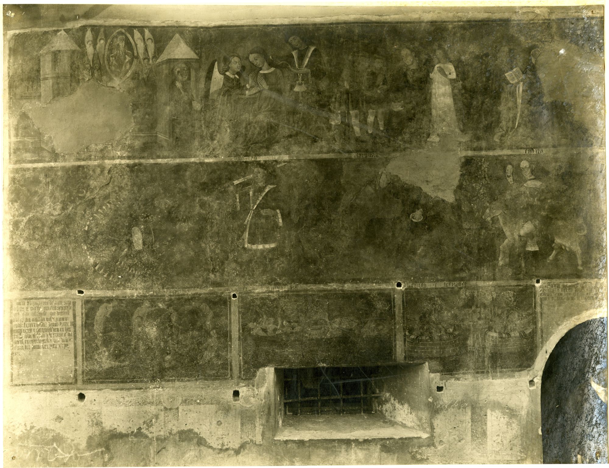 Piemonte - Architetture - Chiese - Opere d'arte - Affreschi - Maestro di Jouvenceaux (positivo) di Germano, Ottavio (attr) (inizio XIX)