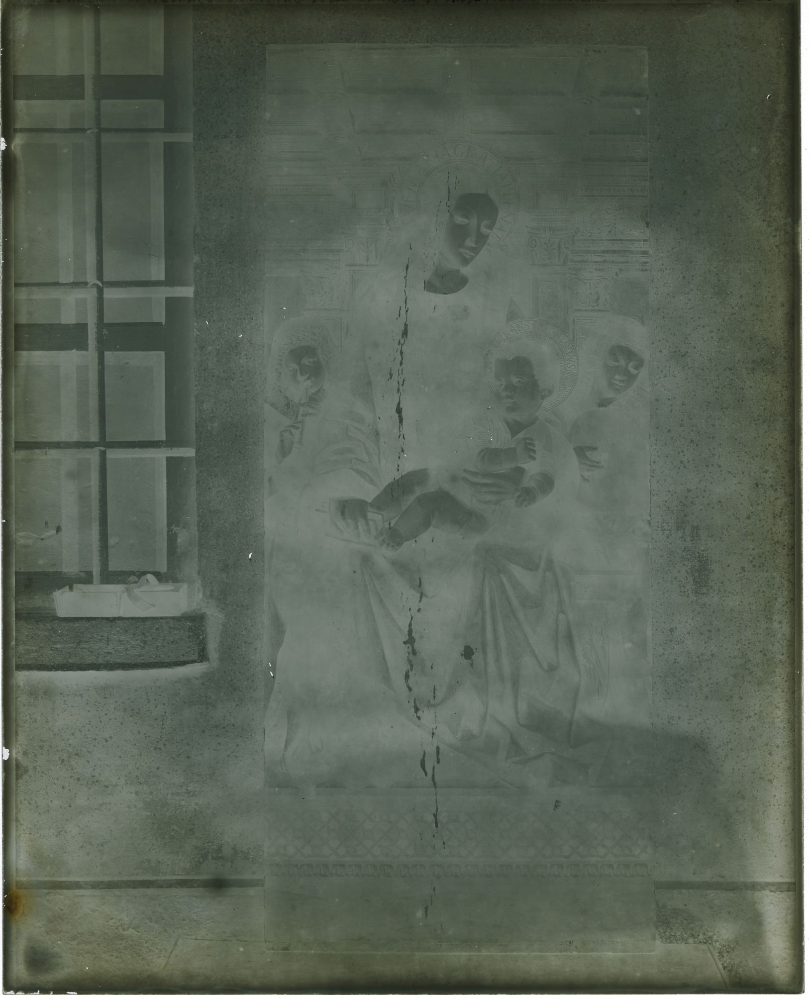 Piemonte - Architetture - Chiese - Cattedrali - Opere d'arte - Dipinti - Maestro del Trittico di Susa - Restauri (negativo) di Germano, Ottavio (attr) (fine XIX)