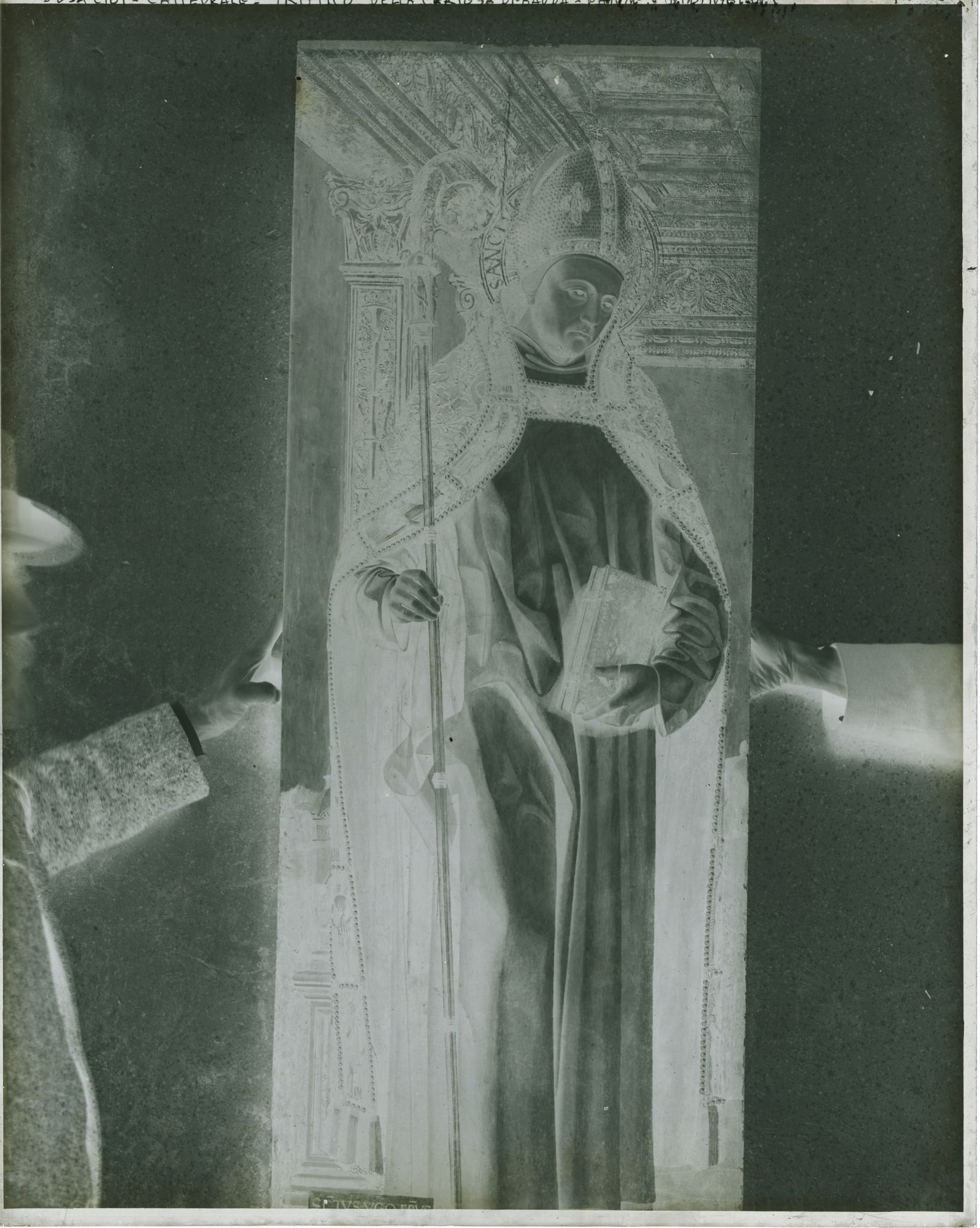 Piemonte - Architetture - Chiese - Cattedrali - Opere d'arte - Dipinti - Maestro del Trittico di Susa - Restauri (negativo) di Germano, Ottavio (attr) (fine XIX)