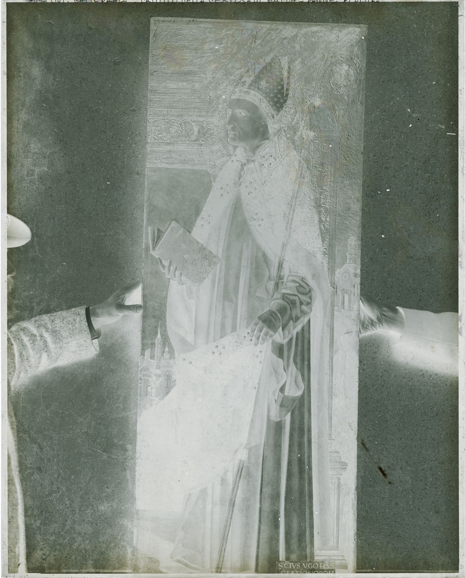 Piemonte - Architetture - Chiese - Cattedrali - Opere d'arte - Dipinti - Maestro del Trittico di Susa - Restauri (negativo) di Germano, Ottavio (attr) (fine XIX)