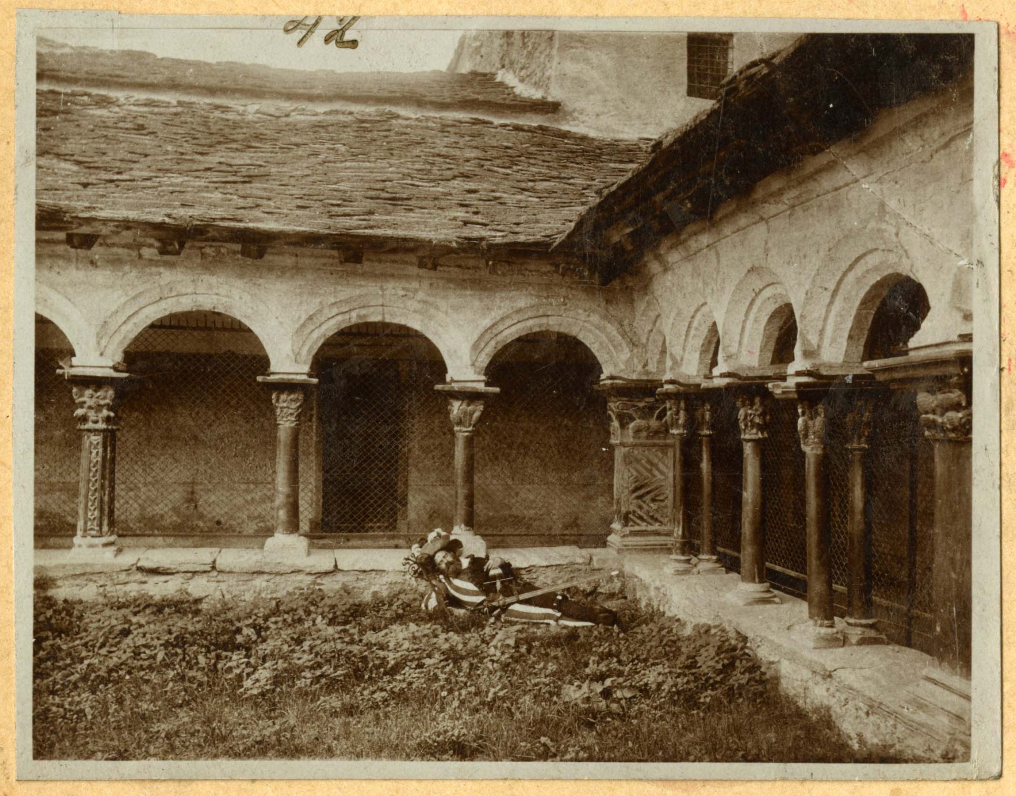 Aosta - Collegiata di Sant' Orso - Chiostro (positivo) di Balbo Bertone di Sambuy, Edoardo (fine XIX)