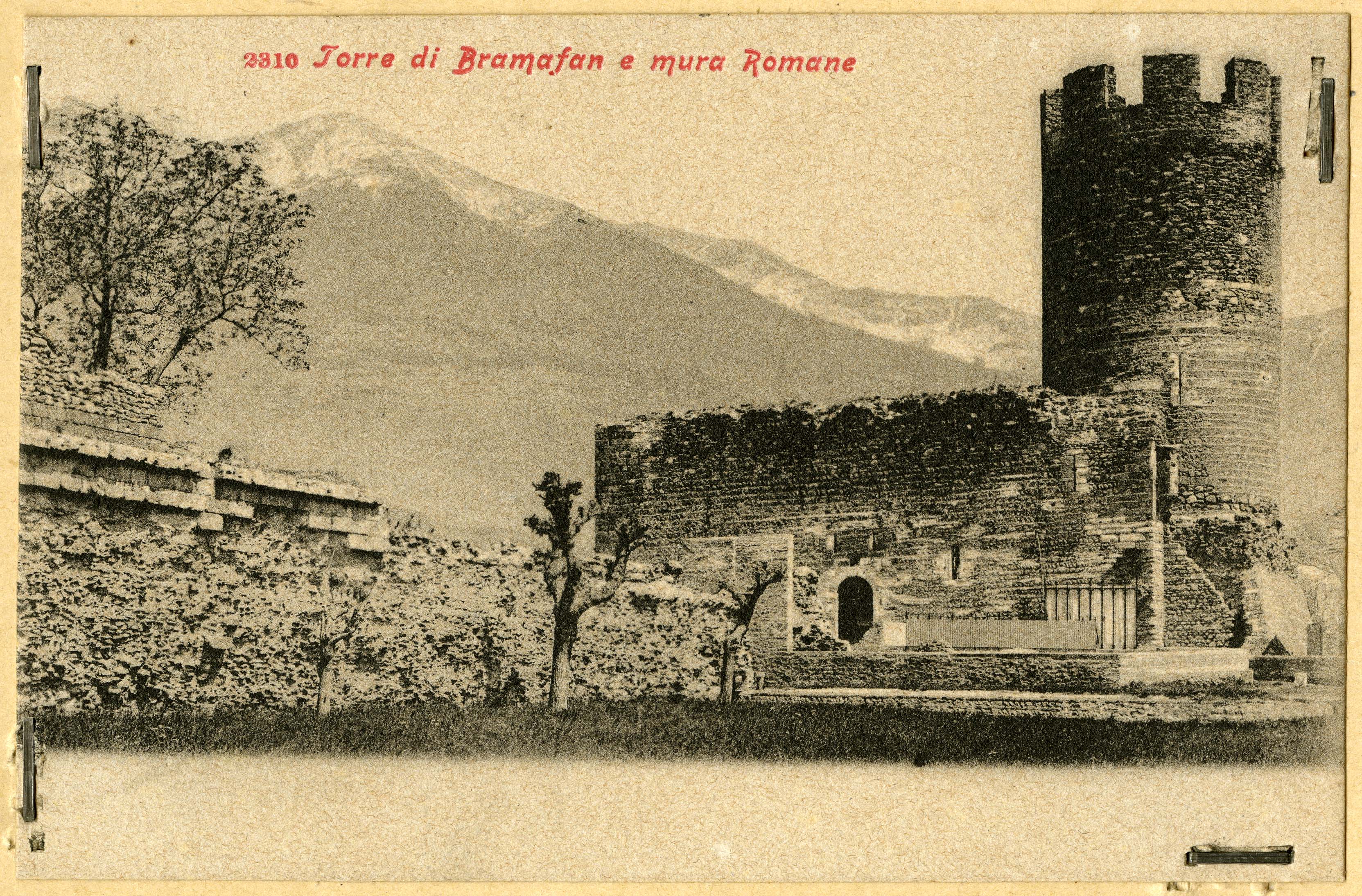 Valle d'Aosta - Architettura militare - Fortificazioni - Torri (positivo) di Anonimo aostano (inizio XX)