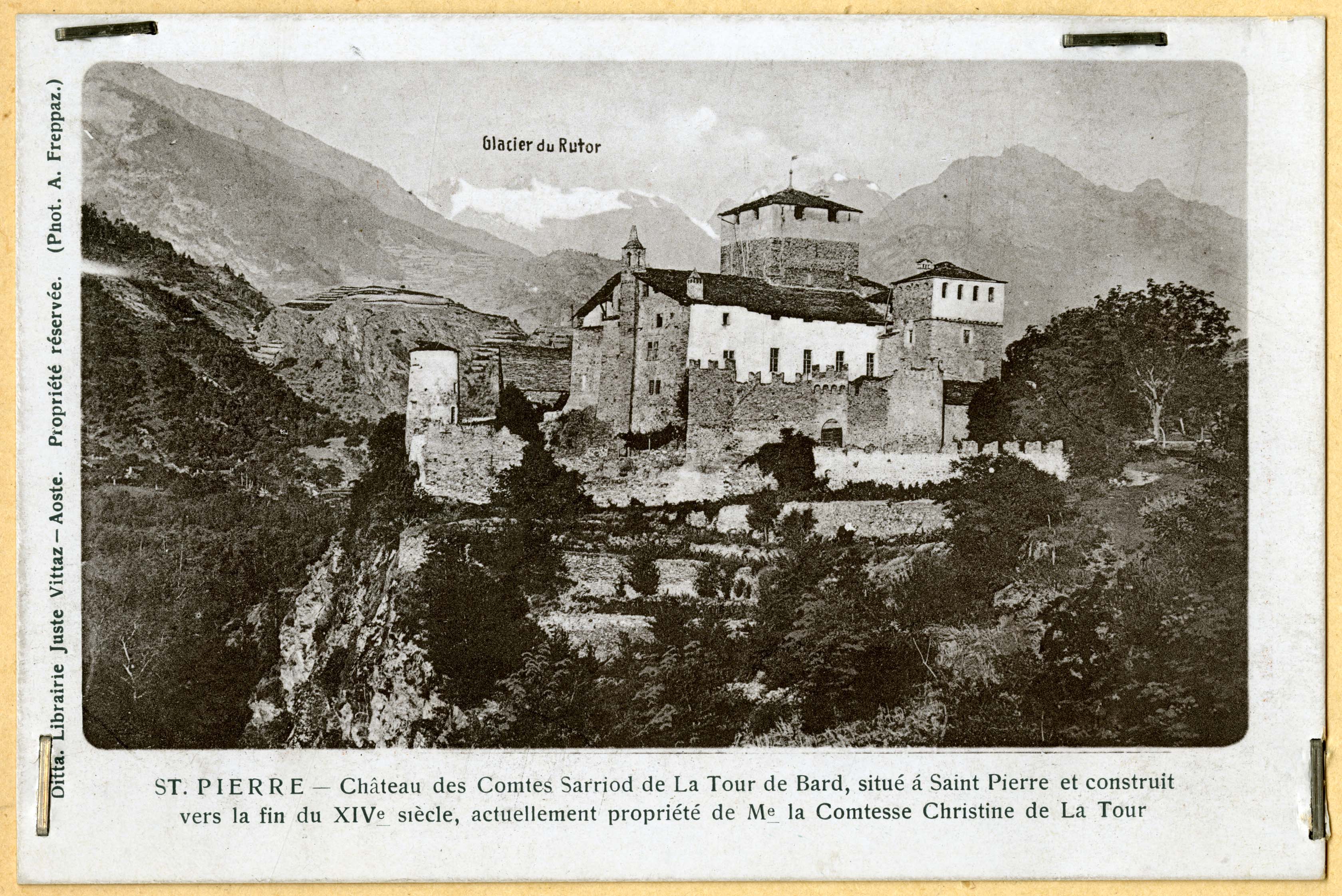 Valle d'Aosta - Architettura militare - Castelli (positivo) di Freppaz, Adolfo (inizio XX)