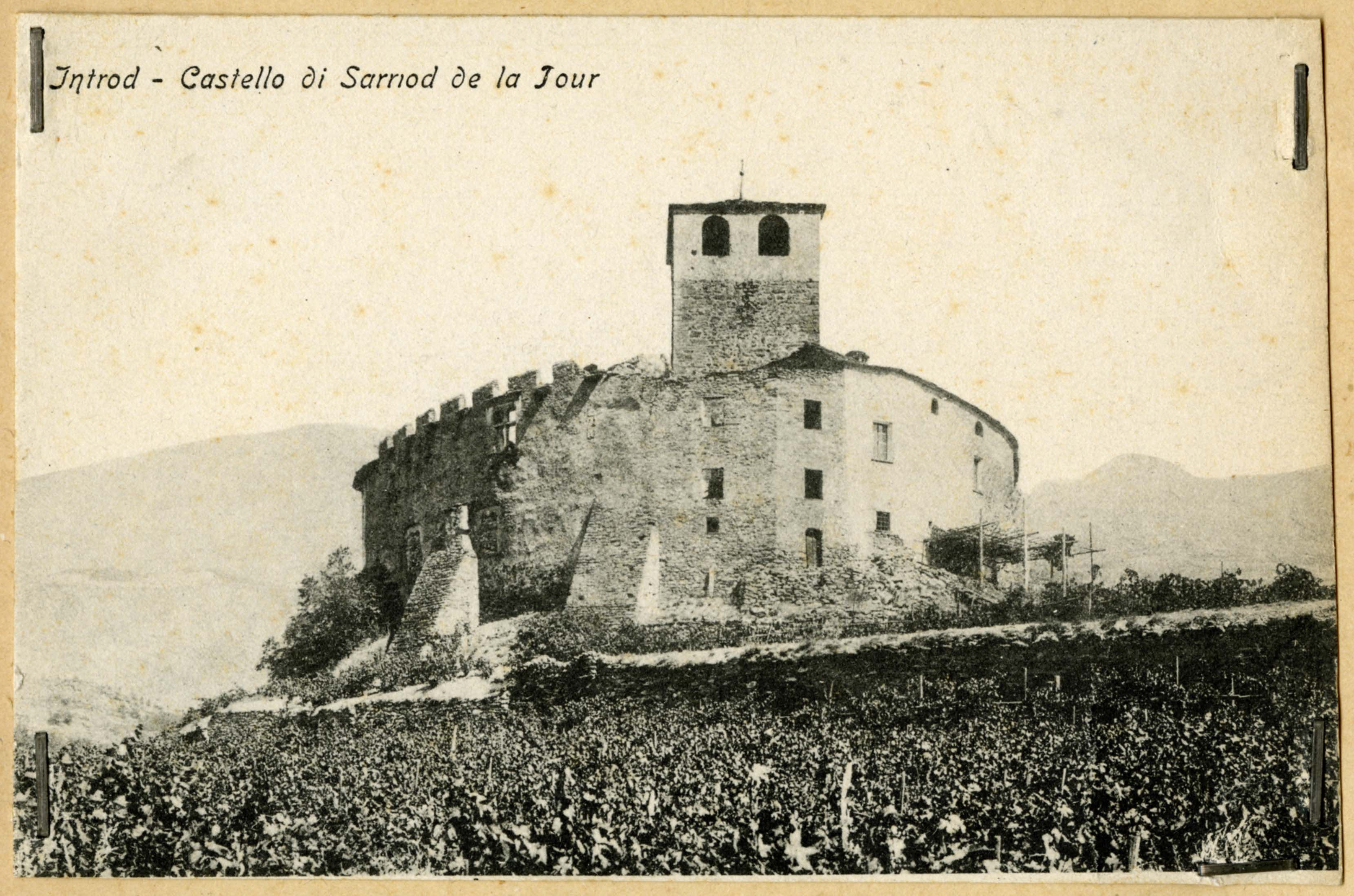 Introd - Castello di Introd (positivo) di Anonimo aostano (inizio XX)
