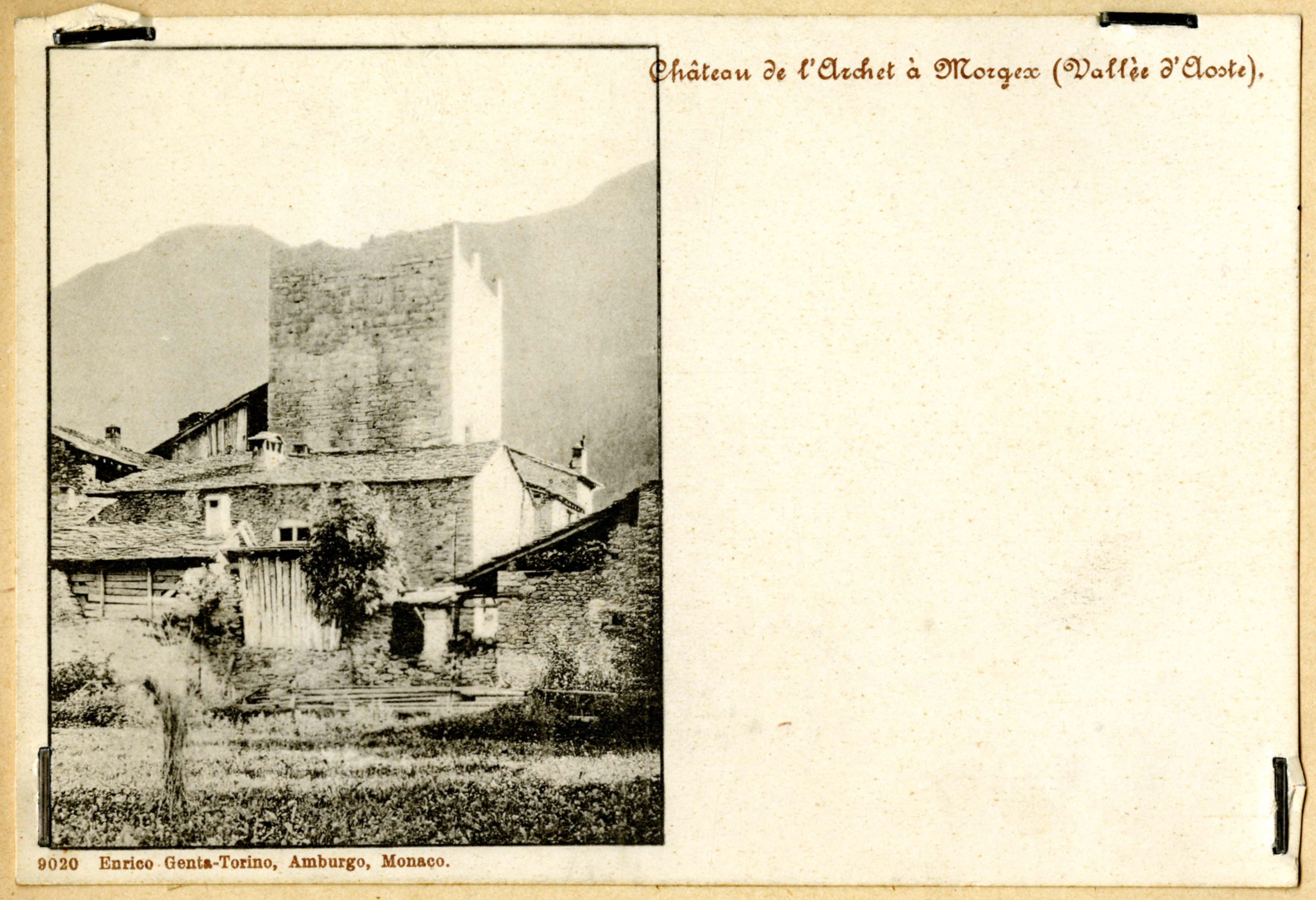 Valle d'Aosta - Architettura militare - Fortificazioni - Torri (positivo) di Anonimo aostano (inizio XX)