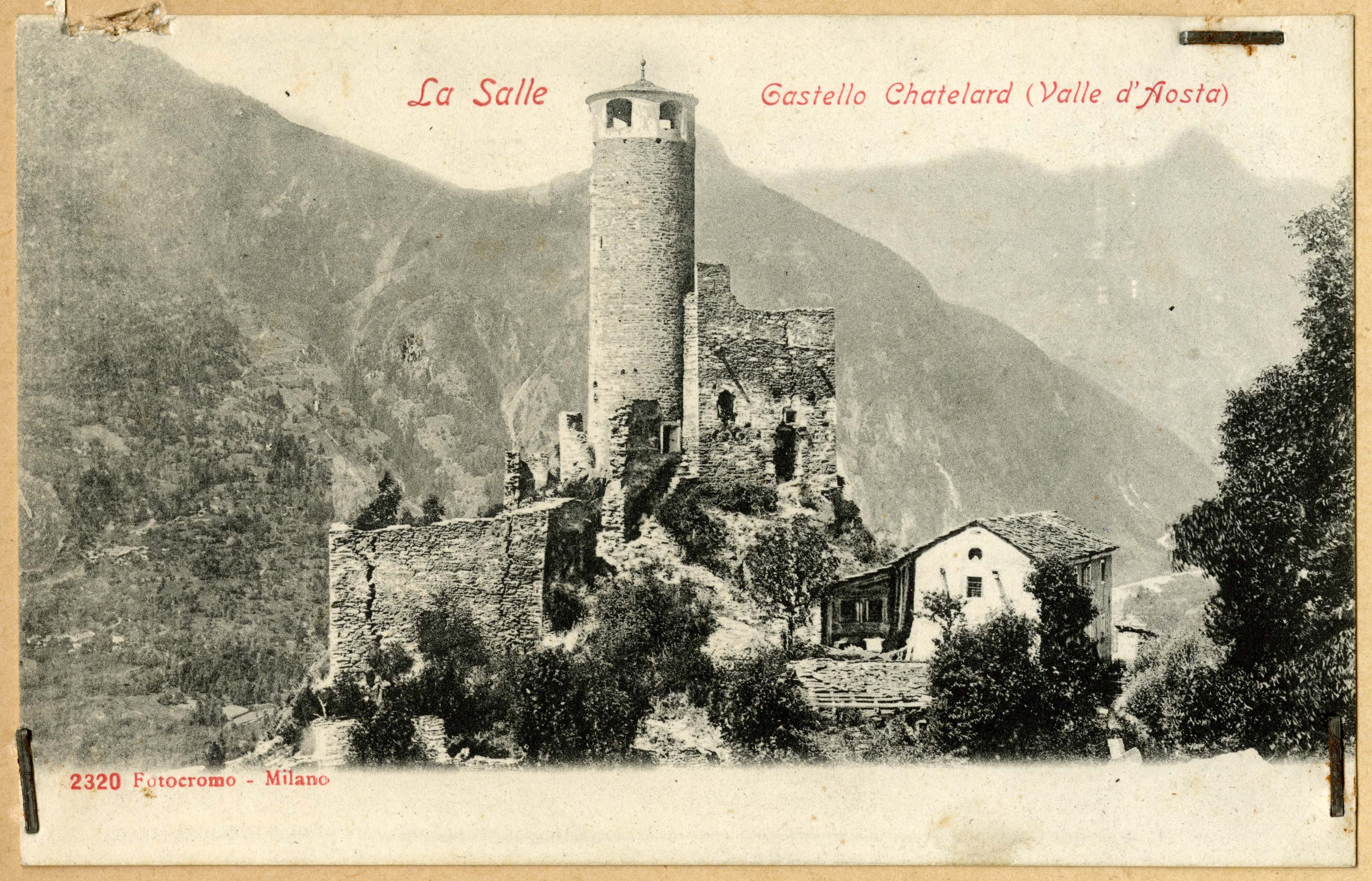 La Salle - Castello di Châtelard (positivo) di Brocherel, Jules (inizio XX)