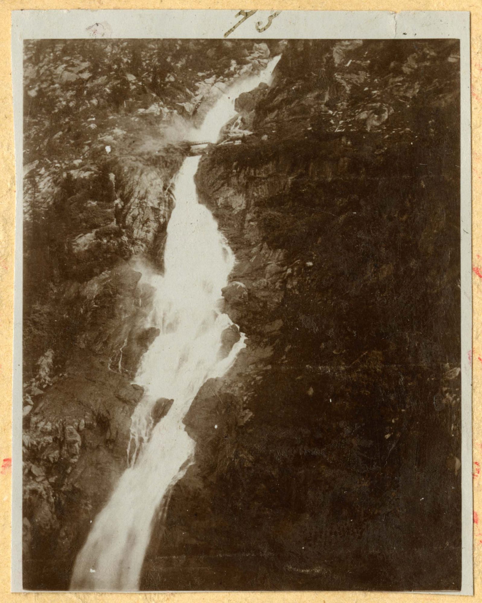 Valle d'Aosta - Vedute - Corsi d'acqua - Cascate (positivo) di Balbo Bertone di Sambuy, Edoardo (fine XIX)