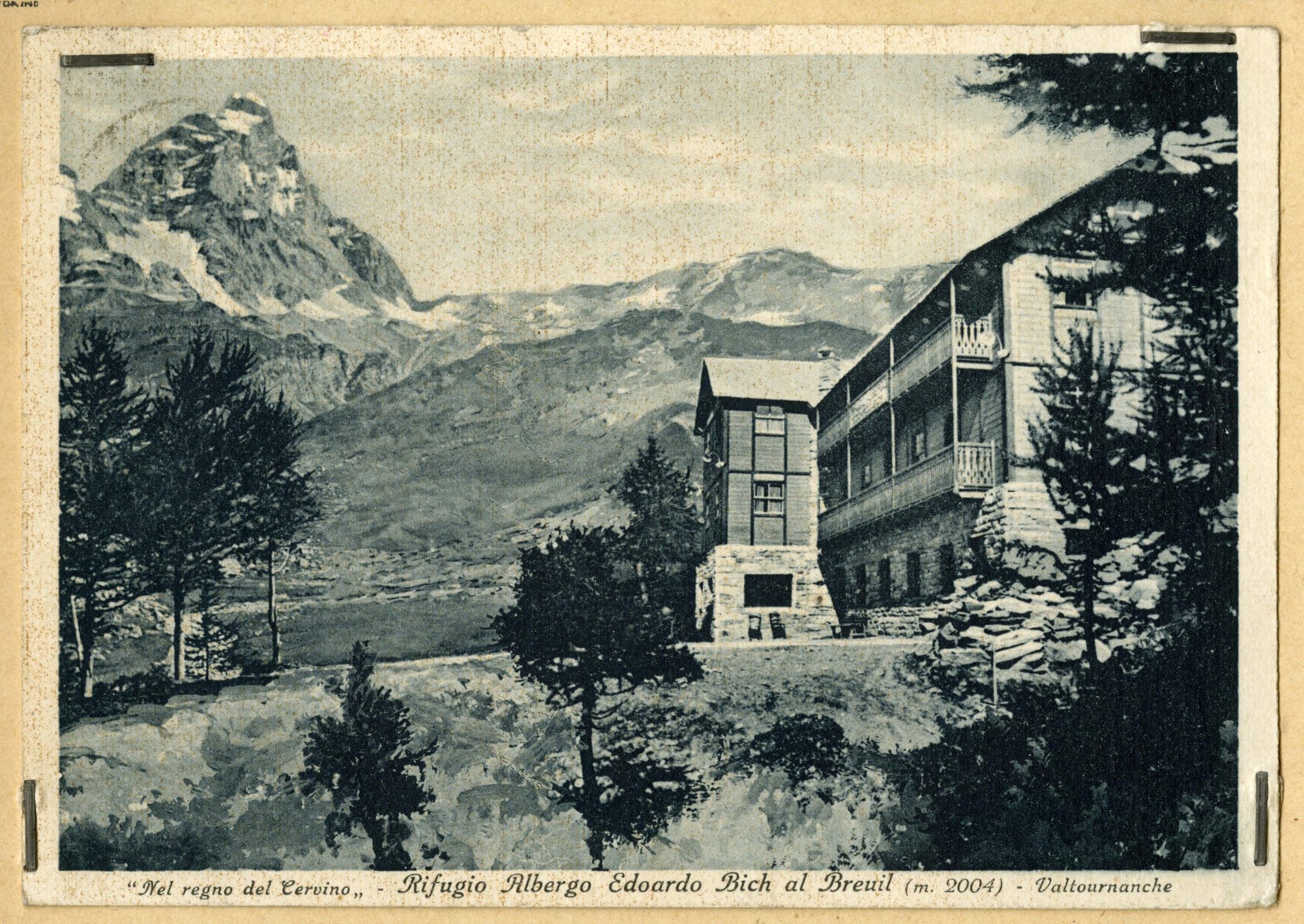 Breuil Cervinia <Valtournenche> - Monte Cervino (positivo) di Anonimo aostano (secondo quarto XX)